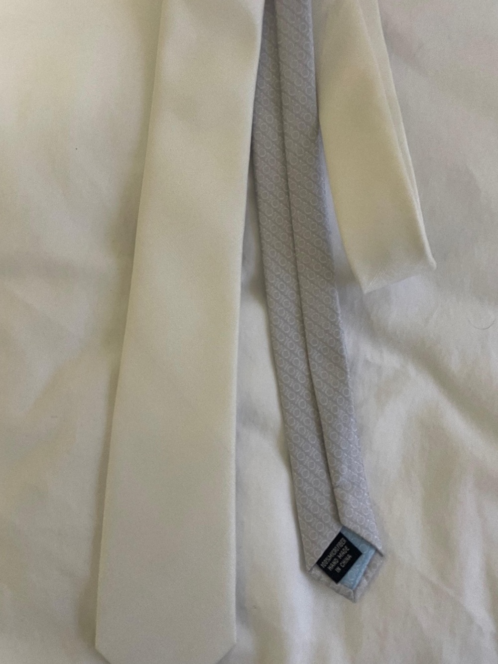 White Wedding Tie